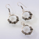 фото Набор Серьги + кулон Четыре пружинки